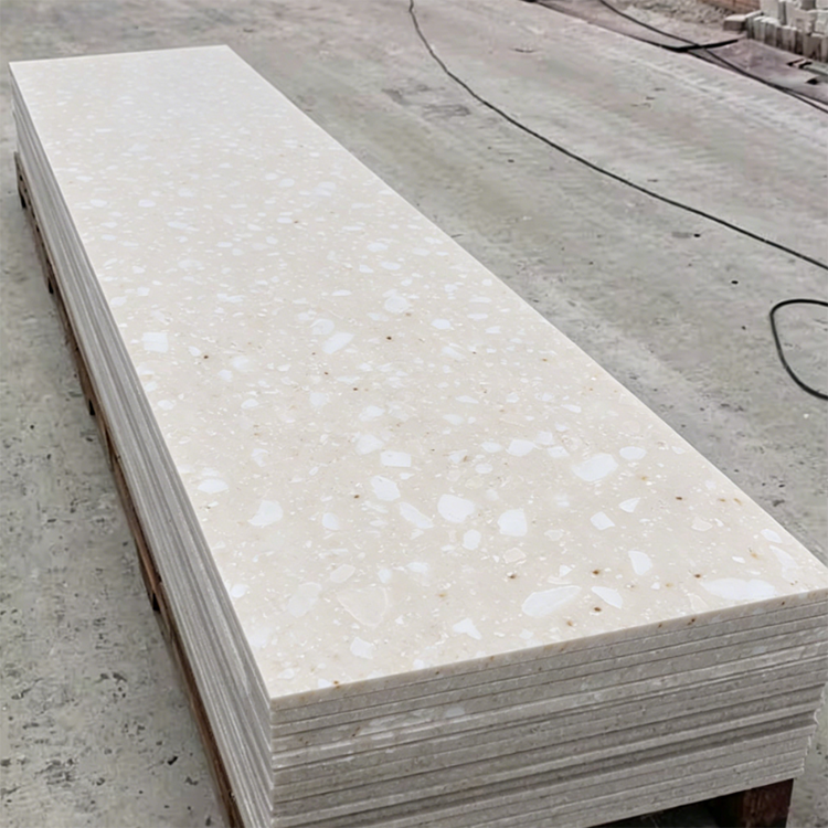 MM851 White Speckled Acrylic Sheet Can Be Cut to Custom Thickness and Is Suitable for Solid Surfaces of Kitchen Washbasins